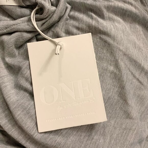 Revolve One Teaspoon Cropped Top long sleeve Casual Basic Neutral Gray Size XXS - Picture 10 of 12